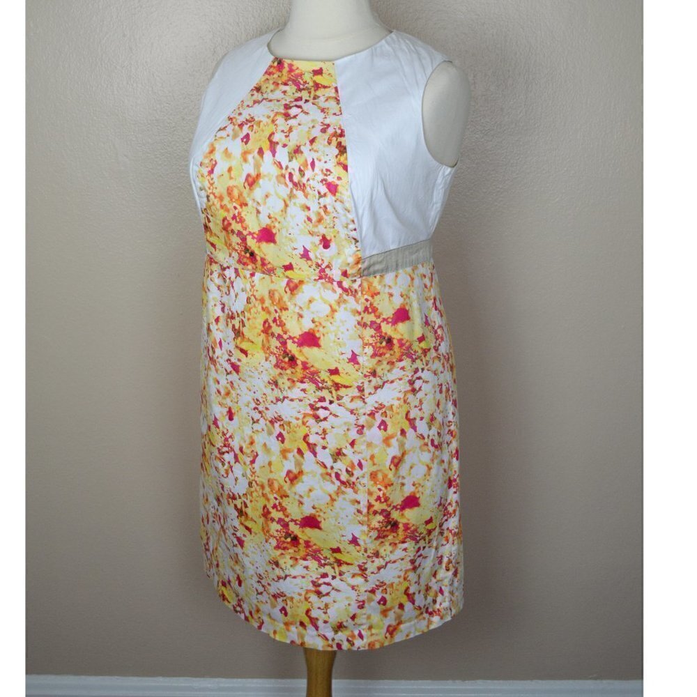 Calvin Klein Printed Color Block Sheath Dress - Picture 2 of 7